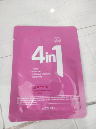 тканевая маска для лица 4in1 Teunteun Mask Pack.