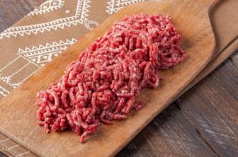 Натуральный фарш из говяжьей бедренной части.