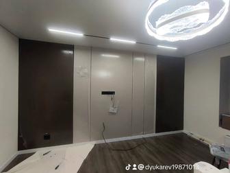 Монтаж бамбуковых панелей