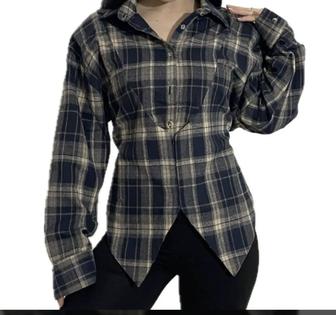 Рубашка в клетку женская