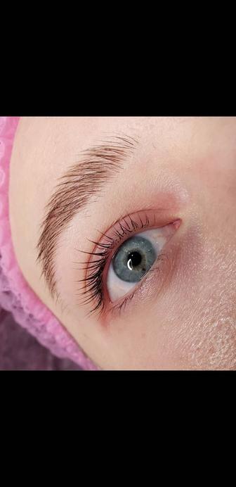 Корреция бровей окрашивание кератин