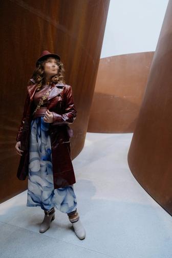 Кожаный тренч