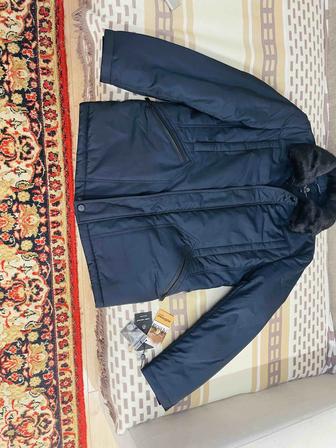 Пуховик зимний мужской на верблюжьей шерсти новый