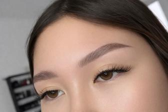 Оформление бровей, ламинирование ресниц и мусульманская коррекция