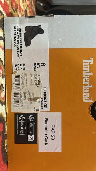 Timberland оригинал ! черные ботинки мужские продам срочно