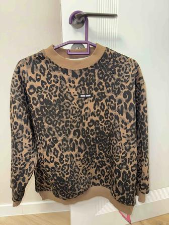 Miu miu леопардовая толстовка