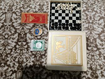 Шахматы дорожные магнитные СССР винтаж ретро