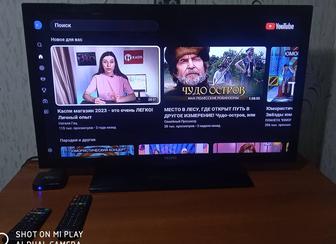 Телевизор VESTEL 81см новый Смарт бокс X96 Mini.