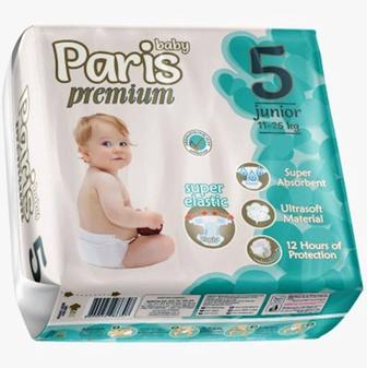 Продам детские подгузники Baby Paris Premium 5 ( 50 штук в упаковке)