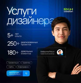 Дизайн-услуги, Графический дизайнер Логотипы, Сайты, WB