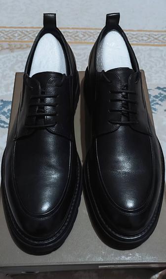 Кожанные дерби туфли