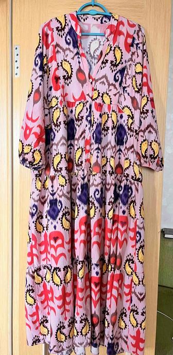 Отличное Платье р46-48 натуральный штапель турецкое