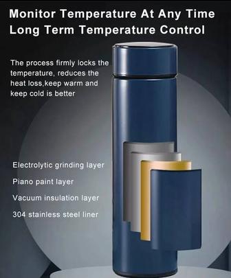 Термос с термометром