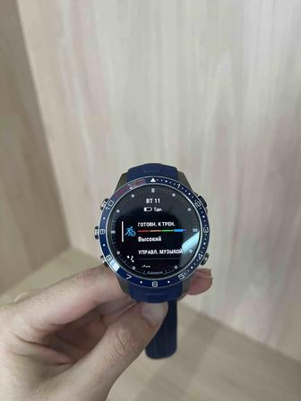 Смарт часы Garmin MARQ Captain Gen 2 серебристый-синий, коробка, пыльник