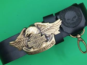 Ремни Harley Davidson.Натуральная толстая кожа.