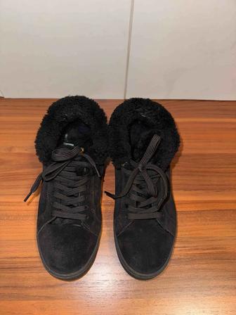 Зимние кеды Натуральная замша и мех 37рр