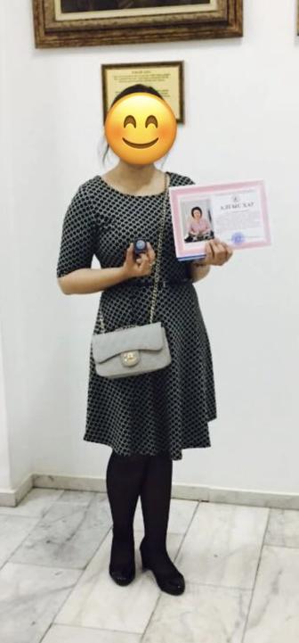 Платье с геометрическими узорами