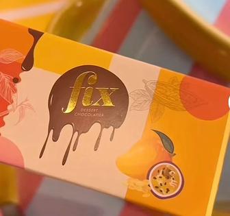 Дубайский шоколад FIX.Новый вкус манго-маракуйя-шипящие конфеты