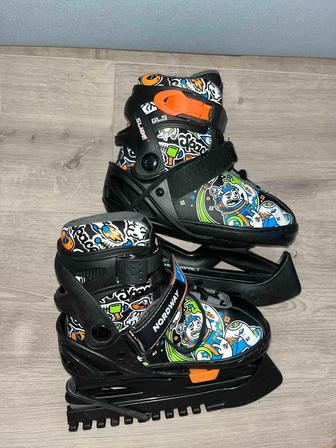 Продам детские раздвижные коньки б/у