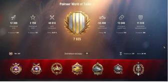 Продам аккаунт World of Tanks eu