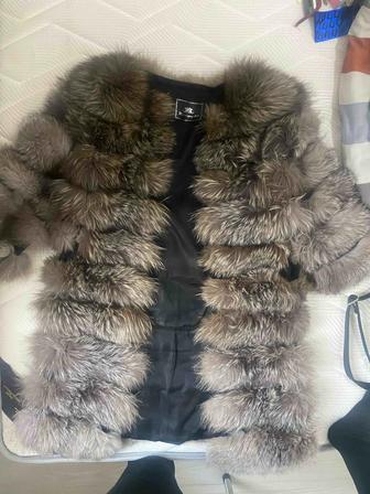 Шуба чернобурка размер на S и M