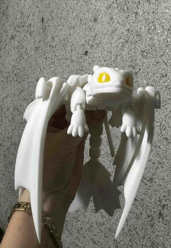 Подвижная 3D игрушка дракон