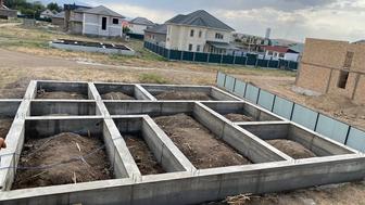 Заливка фундамента