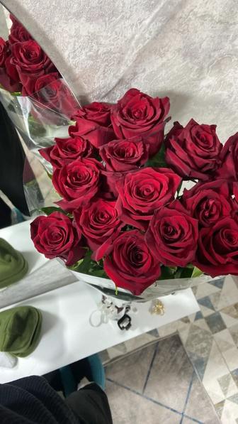 Метровые розы 15 штук