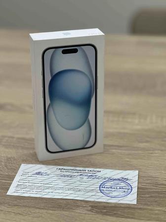 Продам новый нераспокованный IPhone 15 в голубом цвете