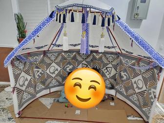 Жарты киіз уй садикке мектепке