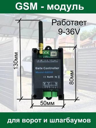 GSM модуль до 1000 абонентов управления воротами, шлагбаумами
