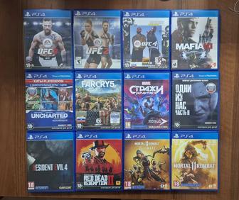 Диски ps4 ps5 cyberpunk gta fifa Minecraft rdr2