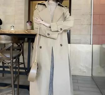 Бежевый тренч