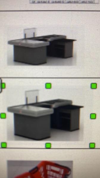 Кассовый бокс Супермаг 2000 левый ( защита сканера, флажок