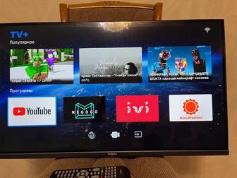 Продам телевизор б/у, смарт Ясин- диагональ 81 см, в хорошем состоянии