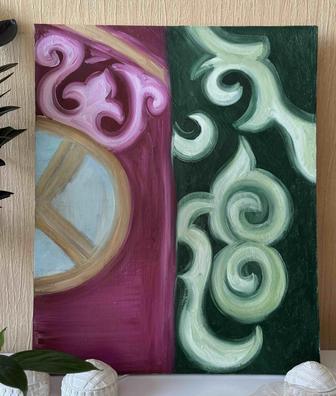 Картина этно казахский стиль