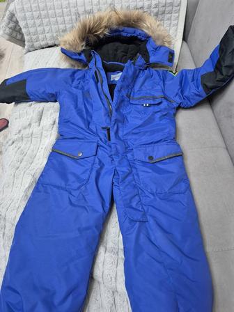 Зимний, слитный комбинезон