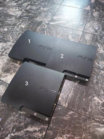 Продам 3 нерабочие PlayStation 3 Slim на запчасти или восстановление