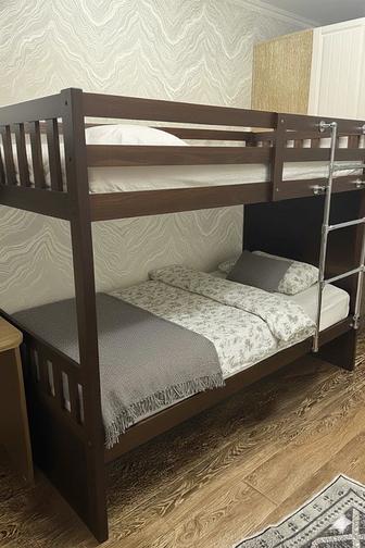 Кровать двухъярусная детская дерево