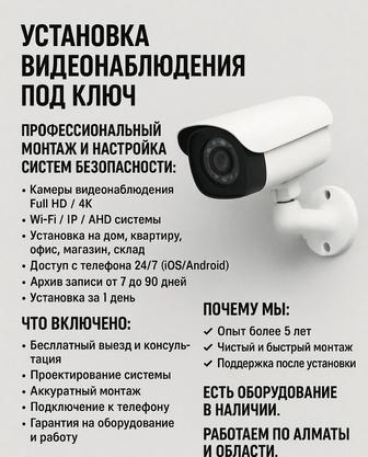 Установка и ремонт видеонаблюдения
