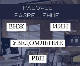 РВП, визы, рабочее разрешение, регистрация ТОО, бухгалтерский учёт, енбек