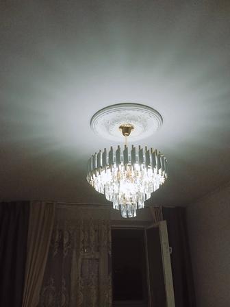 УСТАНОВКА ЛЮСТРЫ. СБОРКА. ПОДКЛЮЧЕНИЯ. ЗАМЕНА.