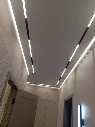 Натяжные потолки, электрика под ключ