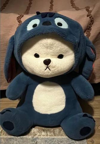 Мягкая игрушка Медвежонок в Стич костюме