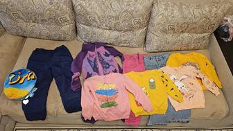 Пакет детских вещей на девочку 110 см