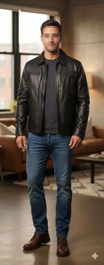 Мужская кожаная куртка Andrew Marc New York