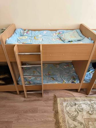 Детская двухъярусная кровать, для детского сада