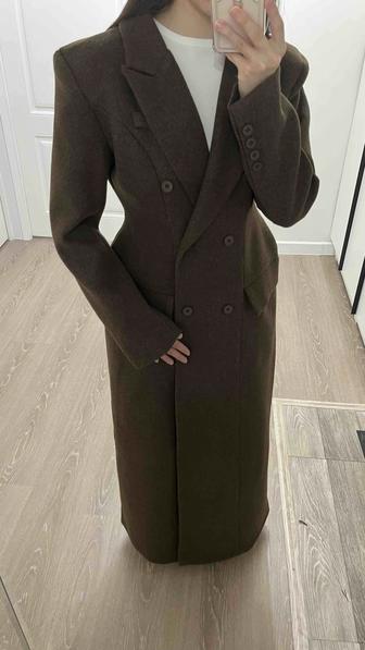 Пальто приталенное. Макси длинна