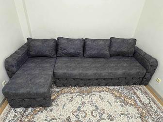 Продам диван,б/у, в отличном состоянии. 3 отсека для хранения.Цвет-графит