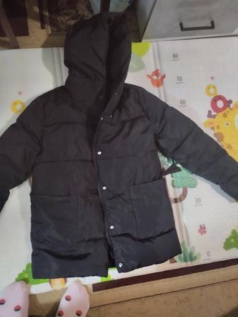 Куртка зимняя теплая с поясом